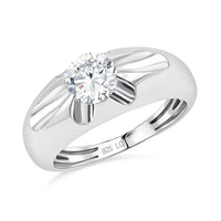 Luxuriant Lab Grown Diamond G SI 1.20 ctw Men's Ring in Sterling Silver (Size 10.0)