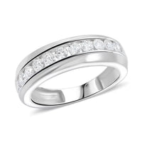 Luxuriant Lab Grown Diamond Men's Ring in Sterling Silver (Size 10.0) 1.00 ctw
