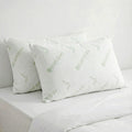 American Thread Collection Set of 2 Microfiber Bamboo Pillows - Sticky add to cart bar