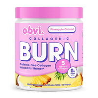 Obvi Collagenic Burn Sugar Free Fat Burner Dietary Powder- Pineapple Coconut (4.85oz) Made in US