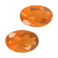 0.47 ctw Oval Cut Fire Opal Loose Gemstones – AA Grade (Set Of 2) (6x4 mm)