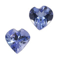 0.52 ctw Heart Cut Tanzanite Loose Gemstones (Set Of 2) (4 mm) - Sticky add to cart bar