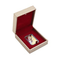 Golden Faux Leather and Rose Red Velvet LED Light Packaging Box - Sticky add to cart bar