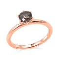 D'Joy Natural Champagne Diamond (I2-I3) Solitaire Ring in 18K Vermeil RG Over Sterling Silver (Size 10.0) 1.00 ctw - Sticky add to cart bar
