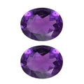 2.93 ctw Oval Cut African Amethyst Loose Gemstone (Set Of 2) (9x7 mm) - Sticky add to cart bar