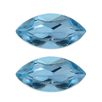0.77 ctw Blue Topaz Loose Gemstones (Set of 2)