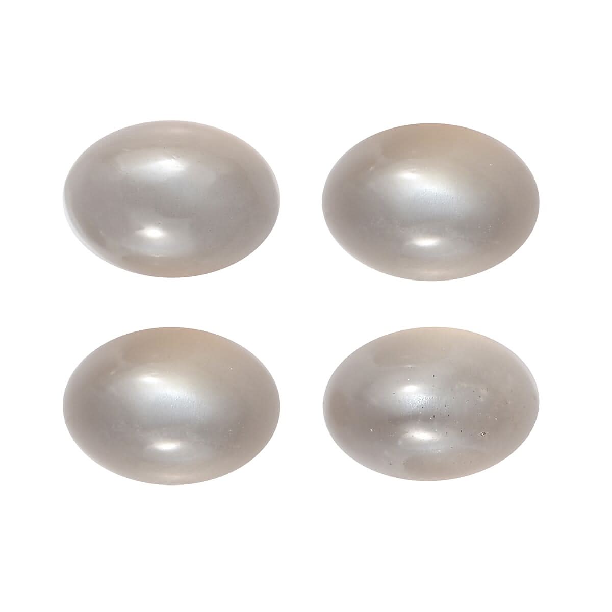 3.04 ctw Oval Cut Sri Lankan Titanium Moonstone Loose Gemstone (Set Of 4) (7x5 mm)