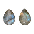 1.16 ctw Pear Cut Malagasy Labradorite Loose Gemstone (Set Of 2) (7x5 mm) - Sticky add to cart bar