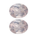 2.92 ctw Oval Cut Rose Quartz Loose Gemstone (Set Of 2) (9x7 mm) - Sticky add to cart bar