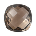 4.21 ctw Cushion Cut Smoky Quartz Loose Gemstone (10x10 mm) - Sticky add to cart bar