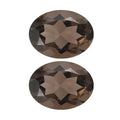 2.45 ctw Oval Cut Smoky Quartz Loose Gemstone (Set Of 2) (8.5x6.5 mm) - Sticky add to cart bar