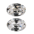 0.79 ctw Oval Cut White Swarovski Crystal Loose Stone (Set Of 2) (6x4 mm) - Sticky add to cart bar