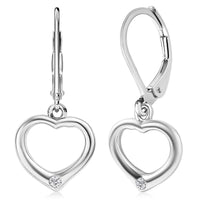 EverTrue Moissanite Earrings in Platinum Bond