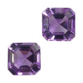 1.81 ctw Octagon Cut African Amethyst Loose Gemstone (Set Of 2) (6x6 mm) - Sticky add to cart bar