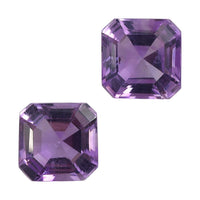 1.81 ctw Octagon Cut African Amethyst Loose Gemstone (Set Of 2) (6x6 mm)