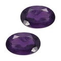 0.70 ctw Oval Cut African Amethyst Loose Gemstone – AAA Grade (Set Of 2) (6x4 mm) - Sticky add to cart bar