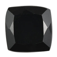 0.90 ctw Cushion Cut Australian Black Tourmaline Loose Gemstone (6x6 mm)
