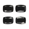 3.12 ctw Cushion Cut Australian Black Tourmaline Loose Gemstone (Set Of 4) (7x5 mm) - Sticky add to cart bar