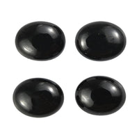 6.83 ctw Oval Cut Australian Black Tourmaline Loose Gemstone (Set Of 4) (9x7 mm)
