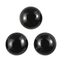 2.63 ctw Round Cut Australian Black Tourmaline Loose Gemstone (Set Of 3) (6 mm)