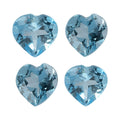 1.11 ctw Heart Cut Blue Topaz Loose Gemstones (Set Of 4) (4 mm) - Sticky add to cart bar