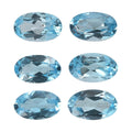 1.54 ctw Oval Cut Blue Topaz Loose Gemstones (Set Of 6) (5x3 mm) - Sticky add to cart bar