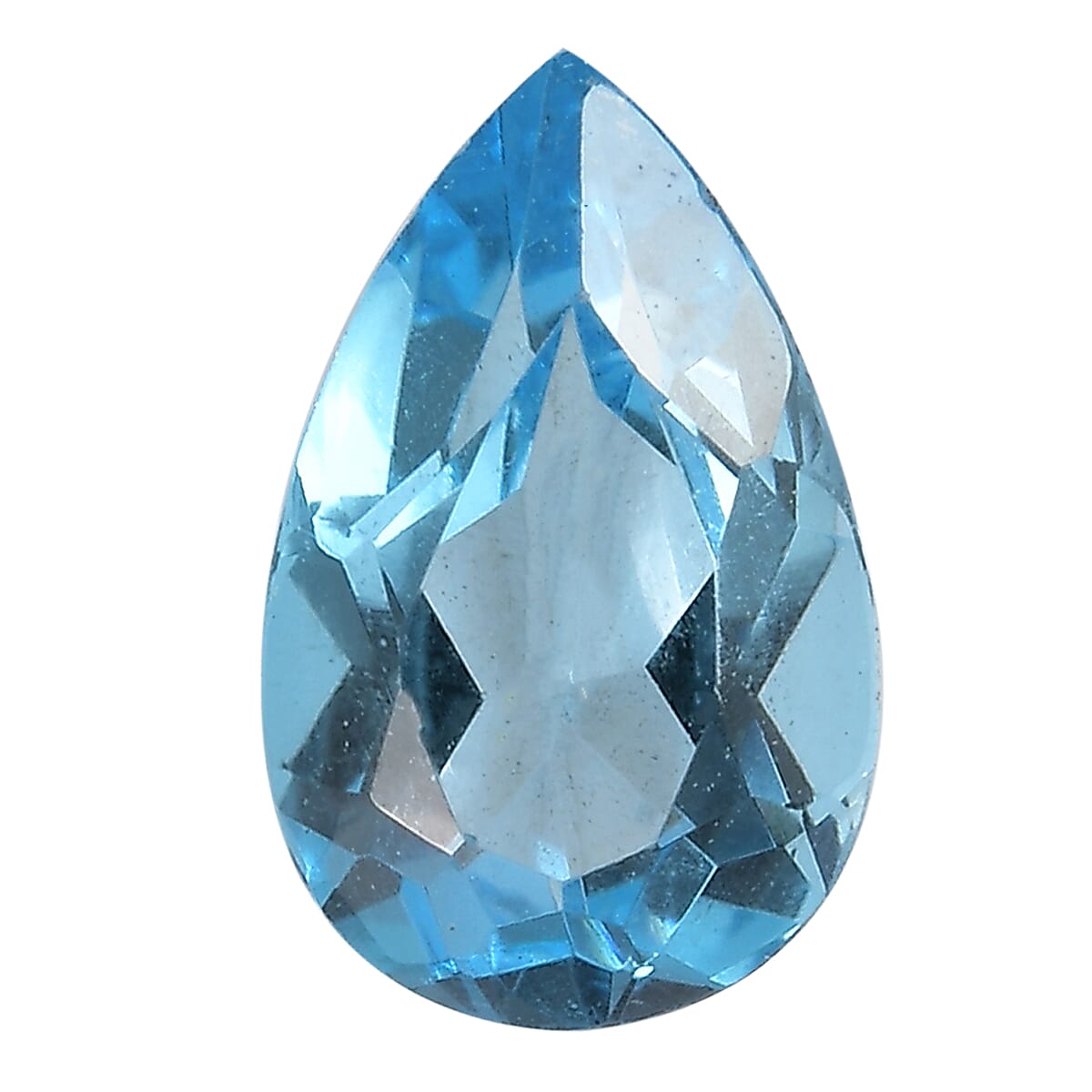 0.93 ctw Pear Cut Blue Topaz Loose Gemstone – AA Grade (8x5 mm)