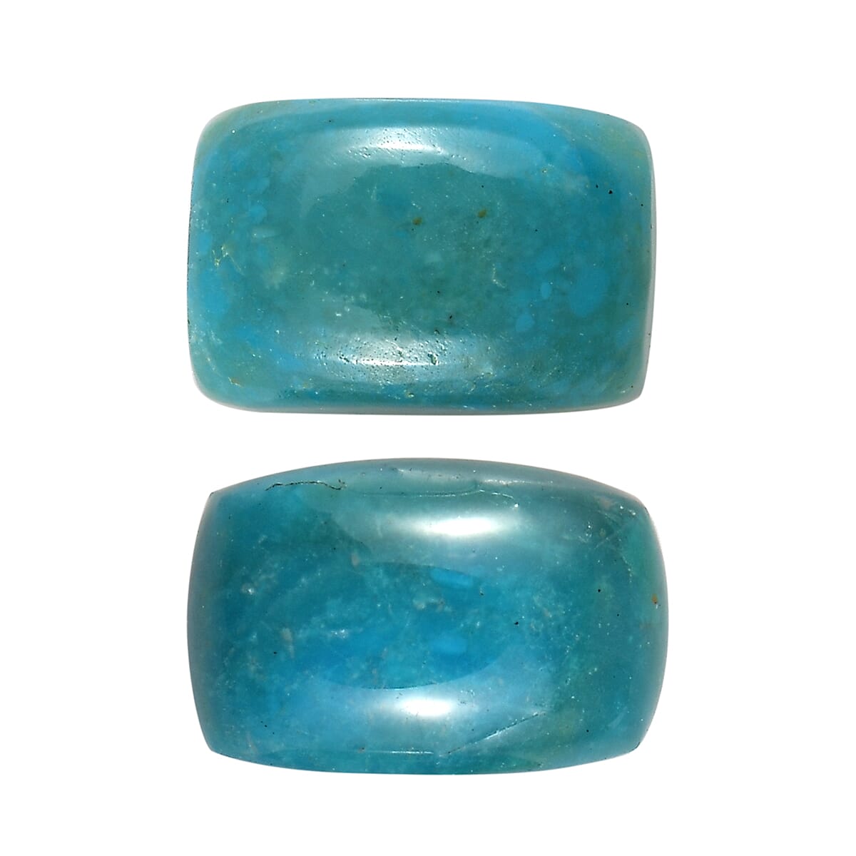 0.74 ctw Cushion Cut Peruvian Opalina Loose Gemstone – AA Grade (Set Of 2) (6x4 mm)