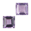 1.06 ctw Square Cut Rose De France Amethyst Loose Gemstone (Set Of 2) (5 mm) - Sticky add to cart bar