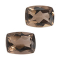 2.67 ctw Cushion Cut Smoky Quartz Loose Gemstone (Set Of 2) (8x6 mm) - Sticky add to cart bar