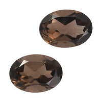 1.43 ctw Oval Cut Smoky Quartz Loose Gemstone (Set Of 2) (7x5 mm)