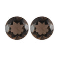 1.32 ctw Round Cut Smoky Quartz Loose Gemstone (Set Of 2) (6 mm) - Sticky add to cart bar