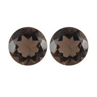1.32 ctw Round Cut Smoky Quartz Loose Gemstone (Set Of 2) (6 mm)