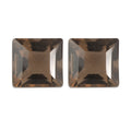 1.80 ctw Square Cut Smoky Quartz Loose Gemstone (Set Of 2) (6 mm) - Sticky add to cart bar