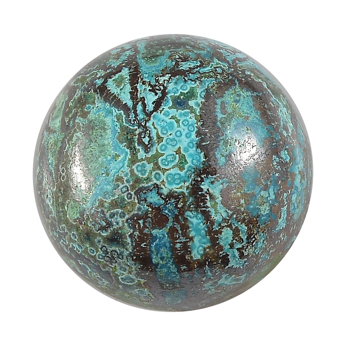 6.95 ctw Round Cut Table Mountain Shadowkite Loose Gemstone (12 mm)