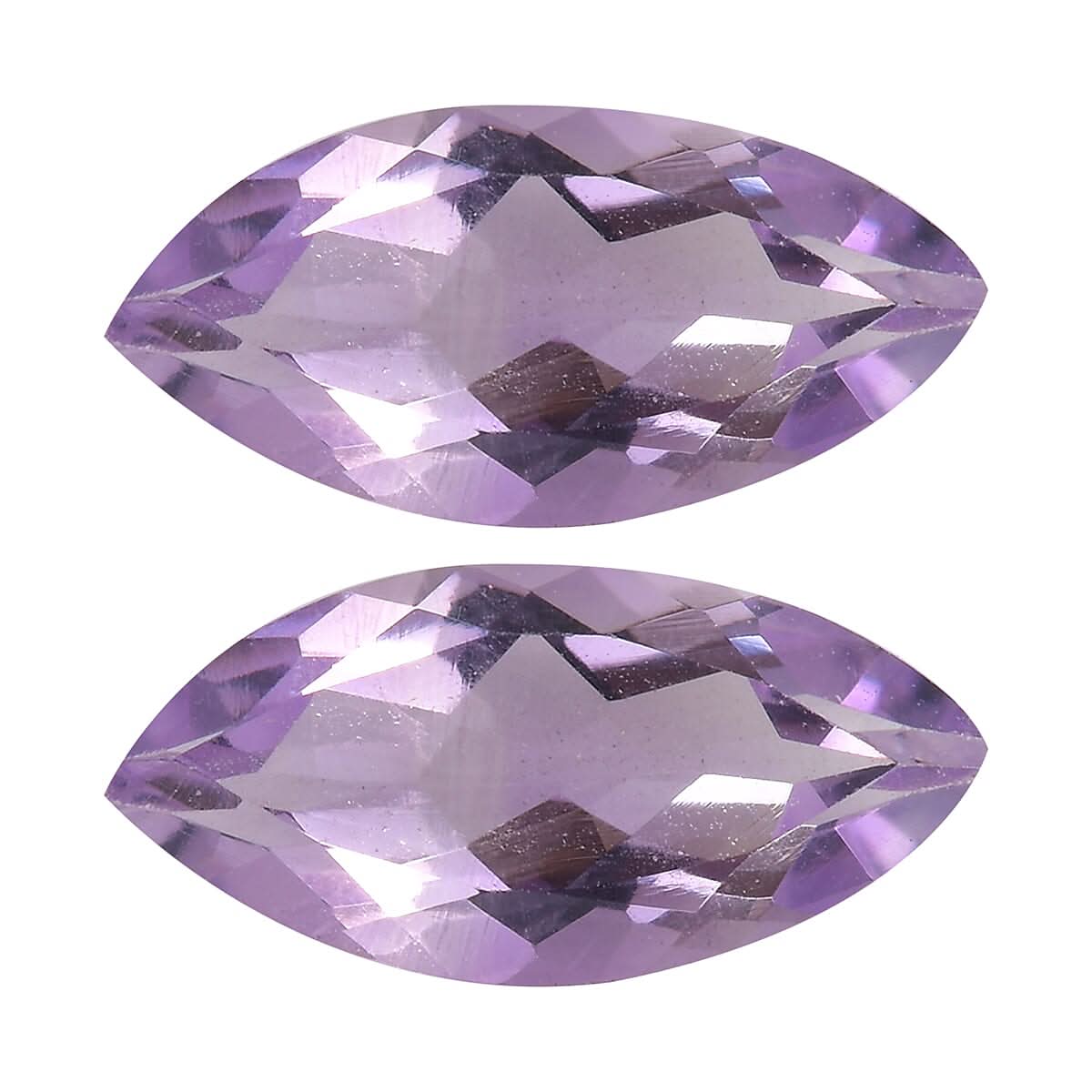 2.40 ctw Marquise Cut Rose De France Amethyst Loose Gemstone (Set Of 2) (12x6 mm)