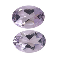 1.24 ctw Oval Cut Rose De France Amethyst Loose Gemstone (Set Of 2) (7x5 mm)