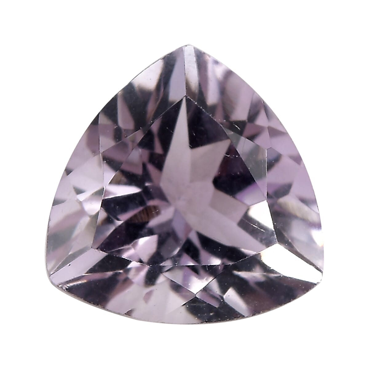 1.39 ctw Trillion Cut Rose De France Amethyst Loose Gemstone (8 mm)