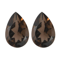 0.71 ctw Pear Cut Smoky Quartz Loose Gemstone (Set Of 2) (6x4 mm)