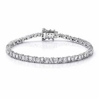 Luxuriant Lab Grown Diamond (G-H, SI) Bracelet in Rhodium Over Sterling Silver (8.00 In) 2.60 ctw