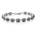 EverTrue Malagasy Labradorite Fancy Bracelet in Platinum Bond (8.00 In) 20.50 ctw - Sticky add to cart bar