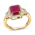 Luxoro 10K Yellow Gold AAA Mozambique Ruby, Diamond (G-H, I2) (0.25 cts) Ring (Size 6.0) 2.60 ctw - Sticky add to cart bar