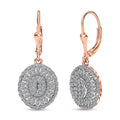 Luxuriant Lab Grown Diamond G-H SI Earrings in 18K Vermeil RG Over Sterling Silver 1.00 ctw - Sticky add to cart bar
