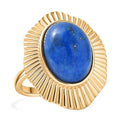 EverTrue Lapis Lagoon 7.85 ctw Ring in 18K YG Plated (Size 7.0) - Sticky add to cart bar