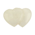 White Quartz Double Heart -Medium 1394 ctw - Sticky add to cart bar
