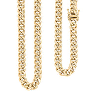 10K Yellow Gold 6.7mm Miami Cuban Chain Necklace 24 Inches 18.50 Grams
