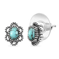 D'Joy Artisan Crafted Premium Blue Moon Turquoise 1.00 ctw Earrings in Sterling Silver - Sticky add to cart bar