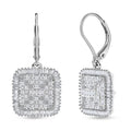 Luxuriant Lab Grown Diamond G-H SI 1.50 ctw Earrings in Rhodium Over Sterling Silver - Sticky add to cart bar