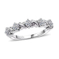 Luxuriant Lab Grown Diamond Twist Ring in Sterling Silver - Sticky add to cart bar
