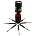 CLOSEOUT 8-in-1 Multipurpose Screwdriver & Torch Kit - Black - Sticky add to cart bar